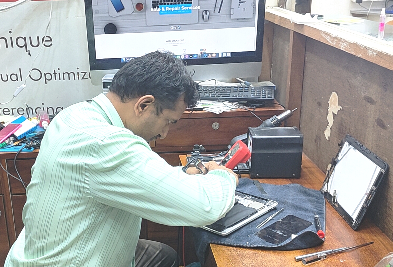 Reliable repair services for all types of electronics and devices about page